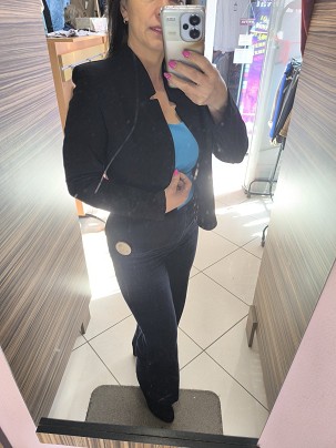 Csini blézer fekete