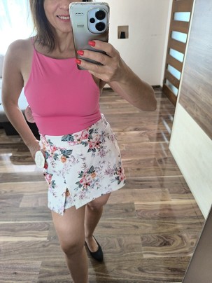 Prémium basic lycra pántos felső Málna