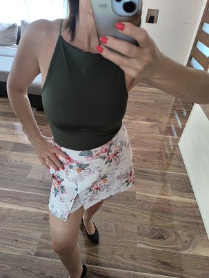 Prémium basic lycra pántos felső Kheki zöld