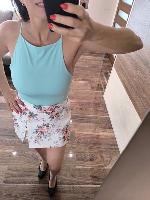 Prémium basic lycra pántos felső Menta