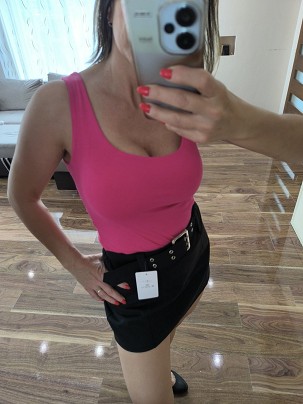 Basic széles pántos atléta Pink Kb L/XL-es méretre